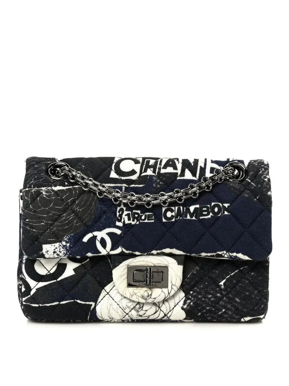 Chanel Jersey Quilted Camellia 2.55 #270167C33B
